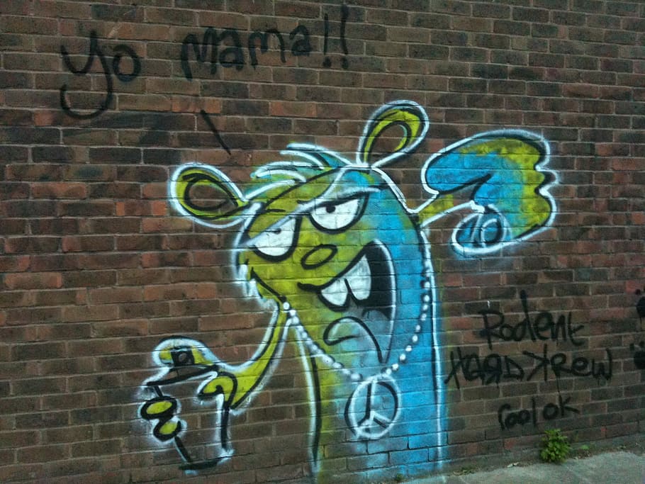 Graffiti, London, Grunge, Kota, perkotaan, cat, dinding, artistik, perusak, gang