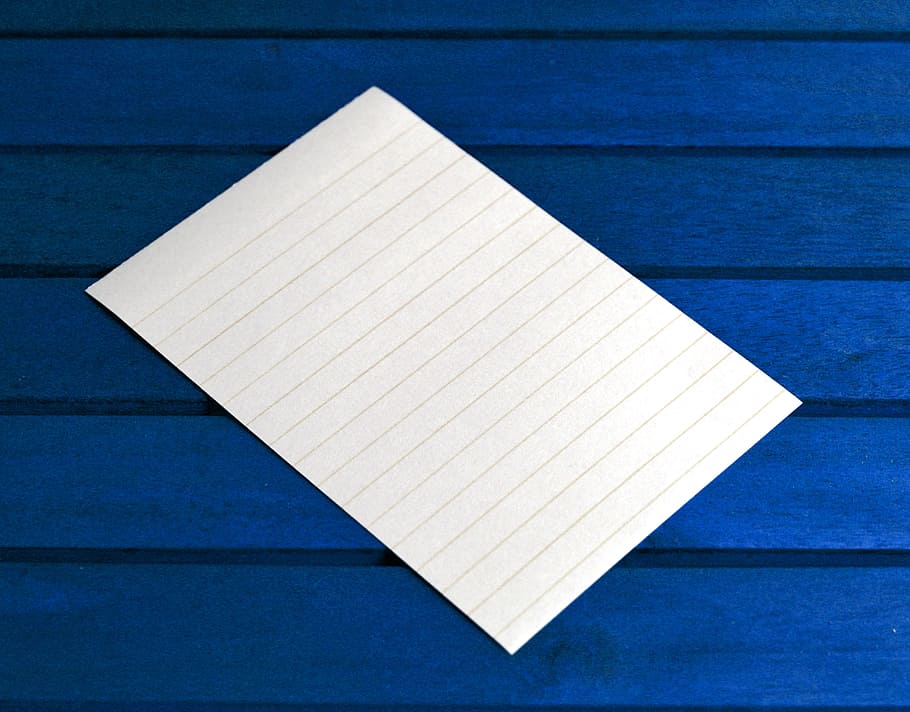 vacío, blanco, rayado, papel, azul, superficie, publicarlo, notas, mensaje, publicar