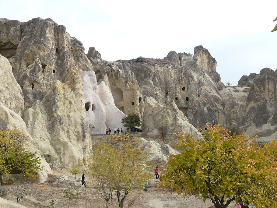 Museum Open Air, Göreme, Turis, Pusat, pusat wisata, museum udara terbuka göreme, cappadocia, bekas klosteranlage, kapel, menara berbatu