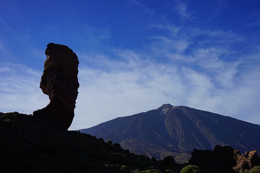 Torre de la roca, Roque Cinchado, Piedra, Árbol, árbol de piedra, dedo de dios, hito, tenerife, roca, acantilado