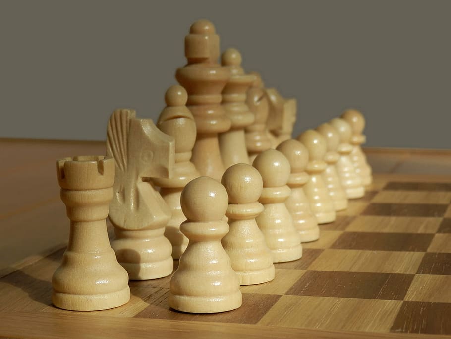 White, Pieces, Chess, Set, Set, Game, Wood, chess, set, game, wooden, board