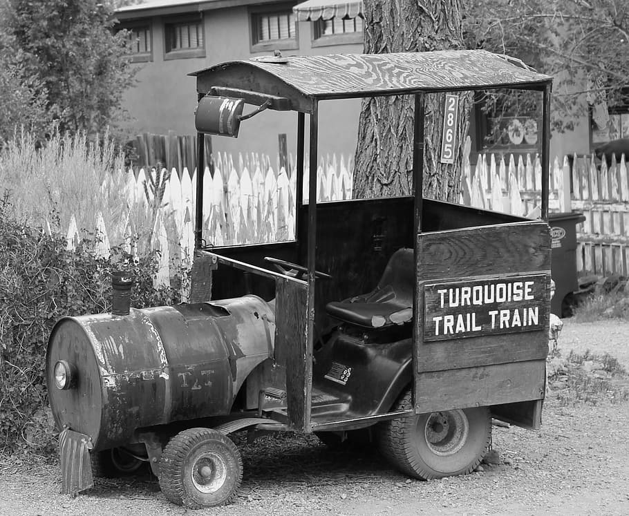 vintage trail train, train, turquoise trail, madrid new mexico, miniature train, toy train, toddler train ride, train ride for kids, photo op, amber avalona