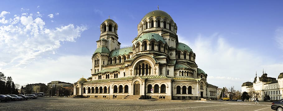 white cathedral, church, sofia, alexander nevski, architecture, europe, building, religion, bulgaria, christianity