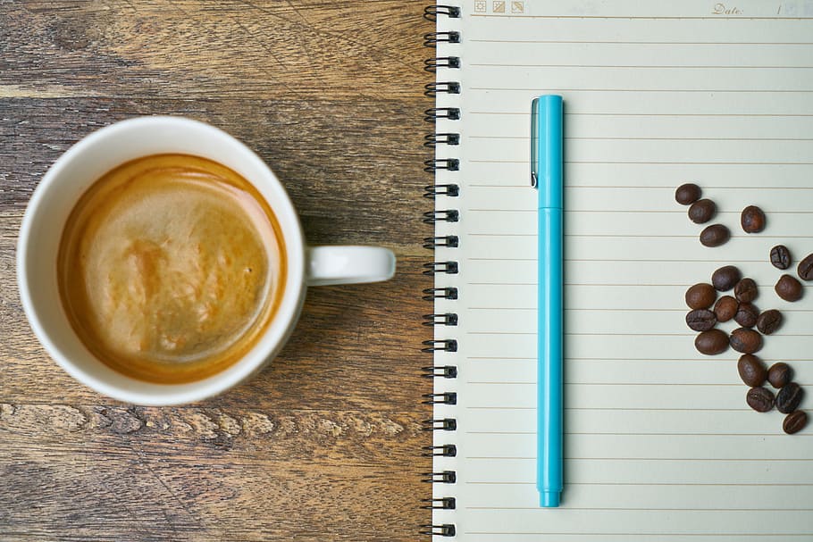 coffee, core, pen, blue, nutrition, food, coffee cup, cafe, cup, morning