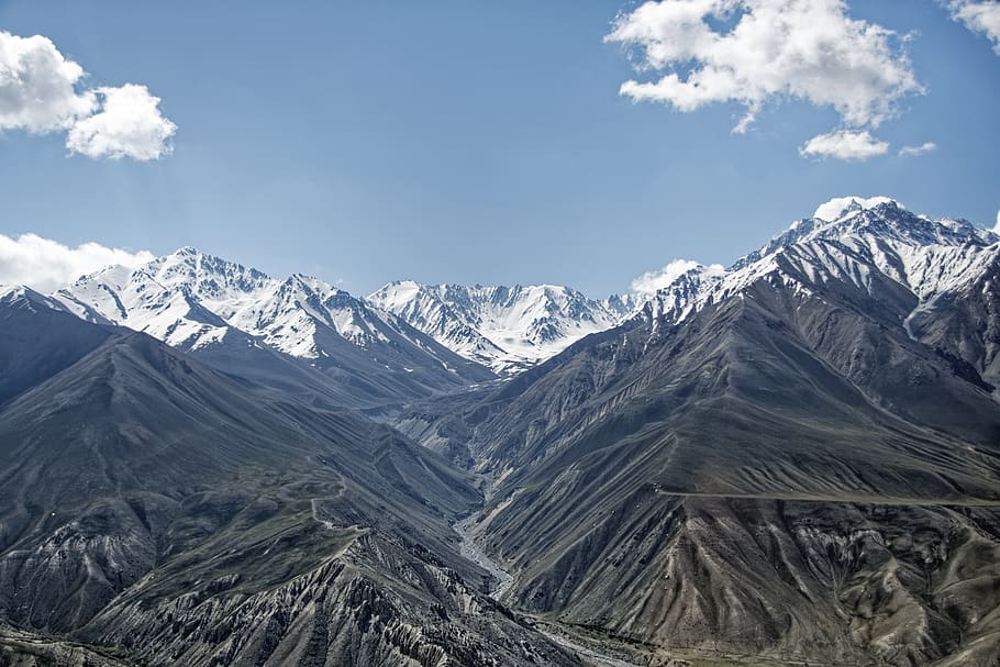 afghanistan, wachankorridor, wakhan river, wakhan valley, the hindu kush mountains, the pamir mountains, hindu kush, pamir, high mountains, landscape