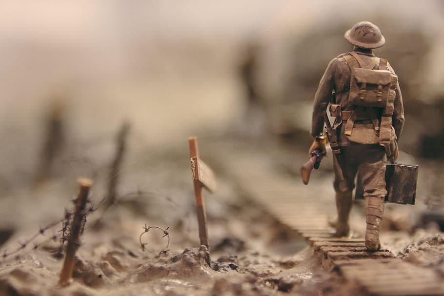soldado, llevando, bolsa, ilustración de rifle, personas, hombre, caminando, ejército, Militar, fuerzas armadas