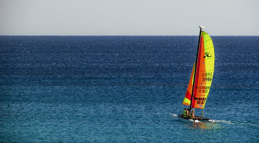 catamaran, boat, sea, sailing, tourism, leisure, sport, cyprus, sailboat, nautical Vessel