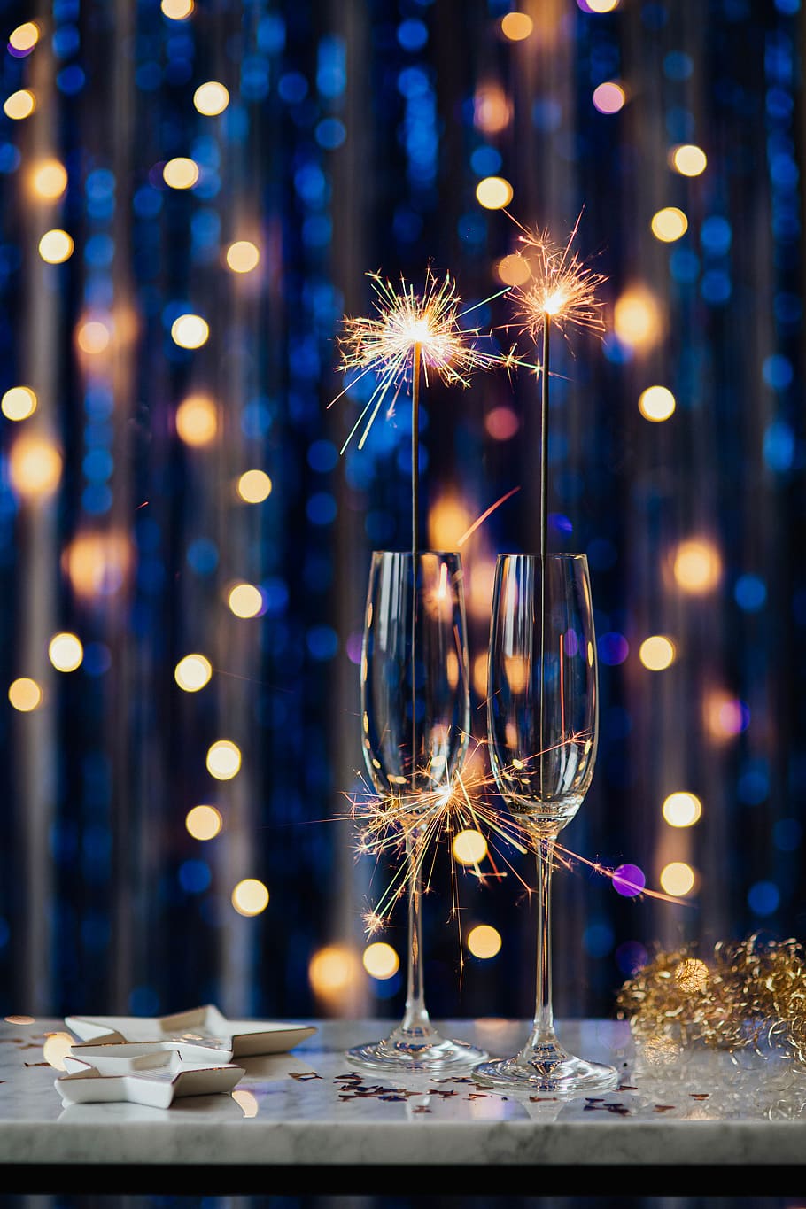 año nuevo, fiesta, vidrio, víspera de año nuevo, fondo, champán, frío, nuevo, año, víspera