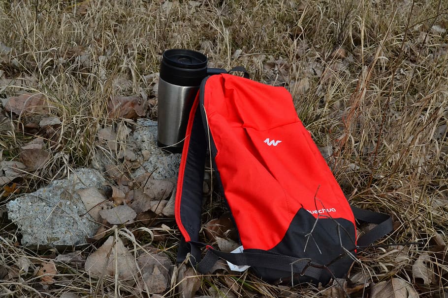 Bag, Tea, Wild, Travel, Hiking, red, plastic, day, outdoors, grass