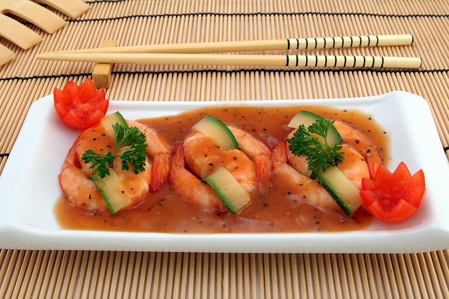 shrimp soup, bamboo, broiled, calories, catering, chop sticks, cholesterol, cooked, cookery, cuisine