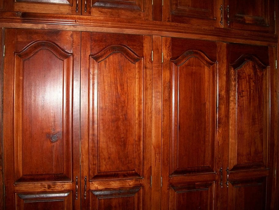 doors, wood, closet, brown, cedar, color, wood - material, indoors, door, entrance