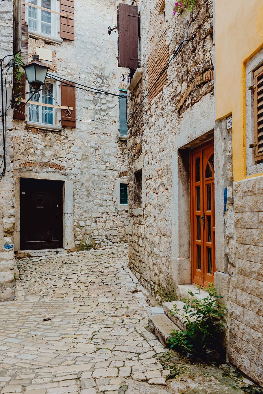 mediterrâneo, vila, cidade, turismo, verão, Visita, pequeno, Rovinj, Croácia, arquitetura