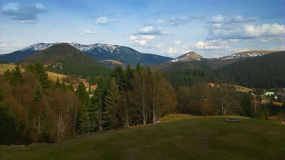 Donovaly, Tatras Rendah, Pegunungan, slovakia, pegunungan slovak, alam, bukit, langit, awan, pohon