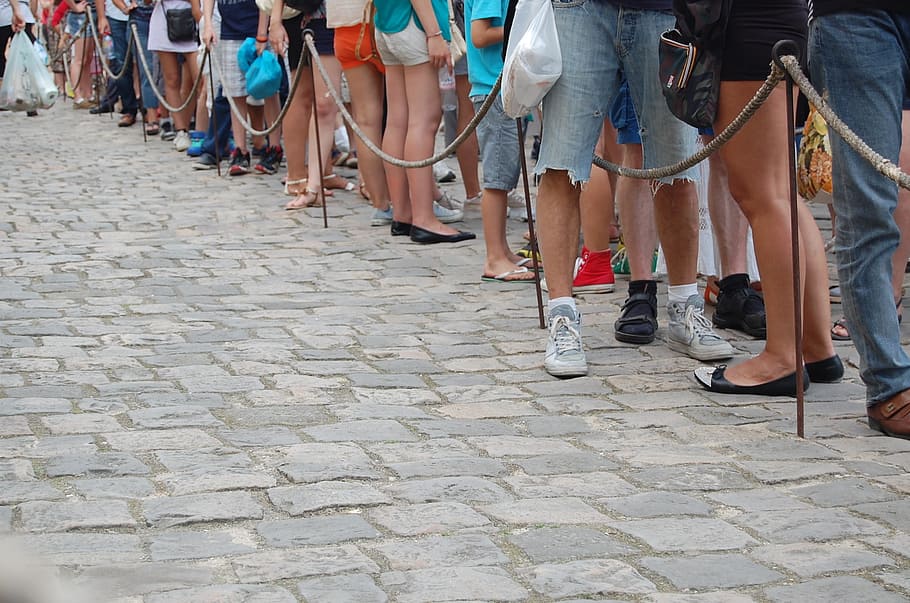group, people line, streets, group of people, line, people, foot, waiting, queue, crowd