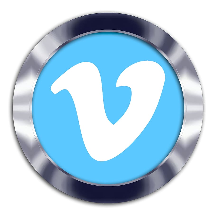 vimeo, social media, communication, internet, connection, blue, white background, shape, close-up, circle