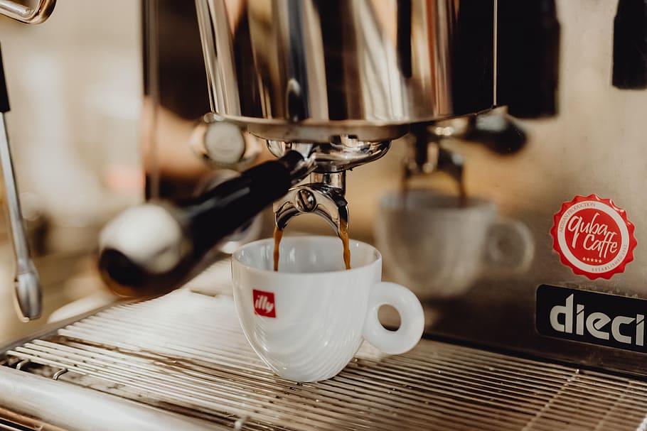 coffee, cup, machine, cafe, morning, coffee machine, coffee maker, barista, brewing, espresso