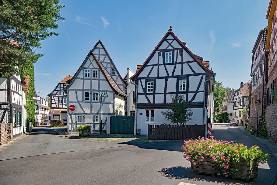 dreieich, three oak grove, hesse, germany, old town, places of interest, culture, building, architecture, history