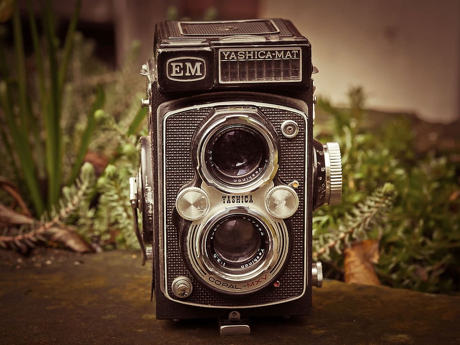 cámara, cámara fotográfica, yashica, fotografía, antiguo, nostalgia, vintage, retro, cámara vieja, cámara telémetro