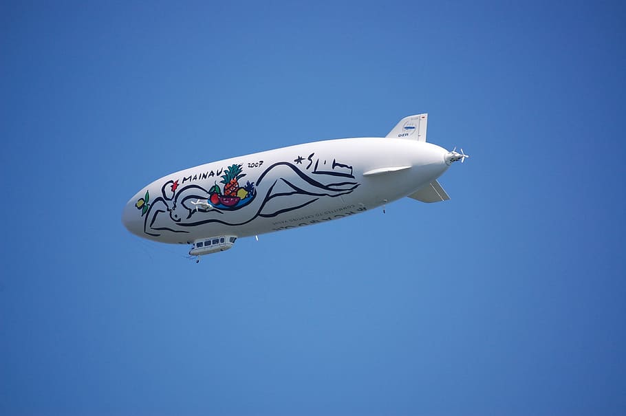 Zeppelin, Lake Constance, Fly, Airship, float, sky, summer, flying object, blue, friedrichshafen