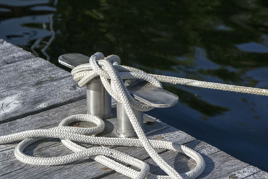 tali putih yang diikat, Perahu, Berperahu, Utara, Kanada, Karibia, air, perjalanan, alam, memancing