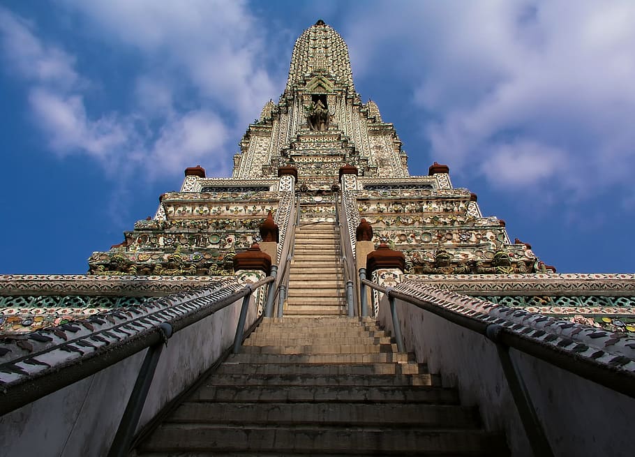 Wat Arun, Tailandia, Bangkok, edificio, arquitectura, templo, palacio, palacio real, lugares de interés, viajes