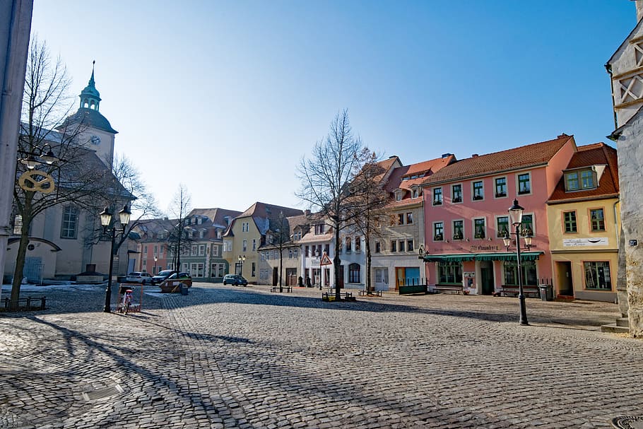 Naumburg, Saxony-Anhalt, Jerman, kota tua, tempat menarik, bangunan, ruang, marienplatz, arsitektur, eropa