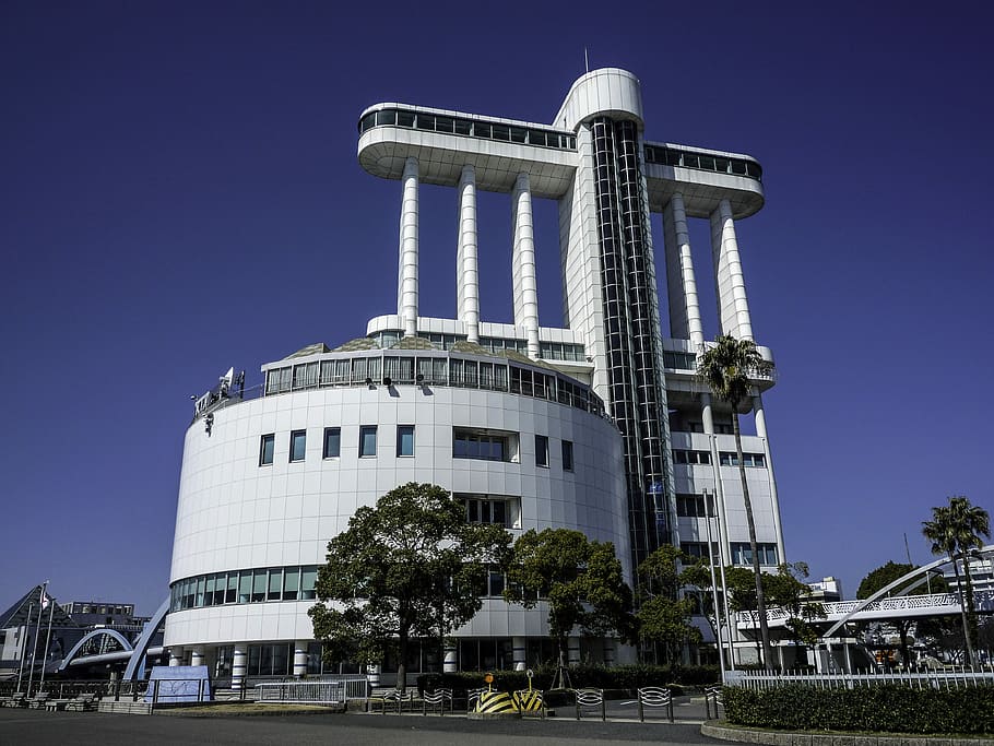 Edificio del puerto de Nagoya, Puerto de Nagoya, Edificio, Japón, Foto, Nagoya, Puerto, Dominio público, Estructura construida, Arquitectura