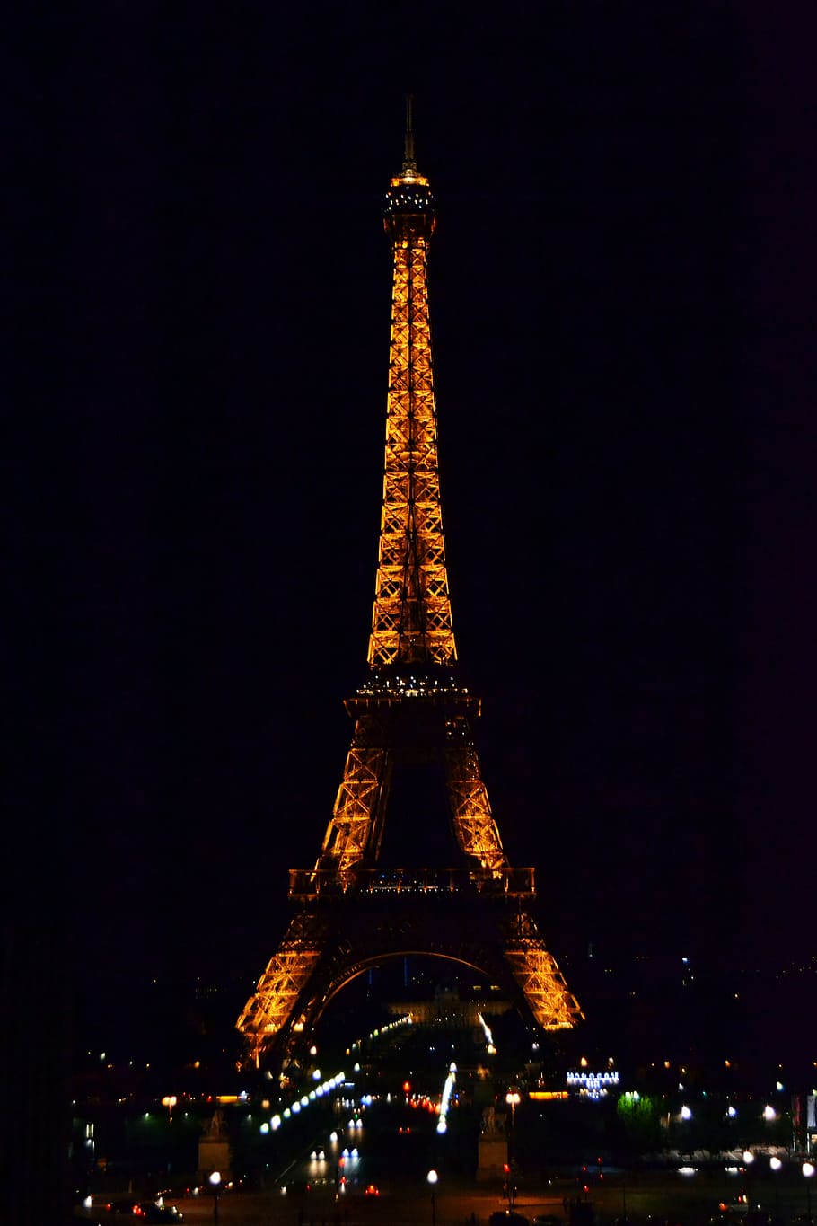 the eiffel tower, night, lighting, paris, france, eiffel Tower, paris - France, famous Place, tower, architecture