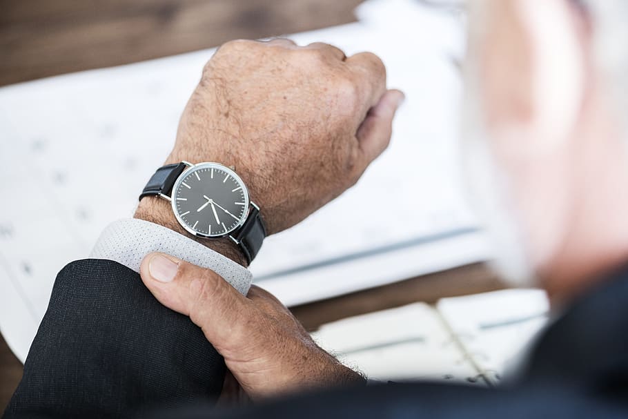 person, wearing, analog, watch, adult, hand, man, people, business, america