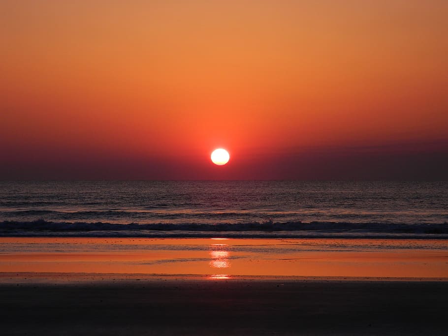 ocean horizon sunrise