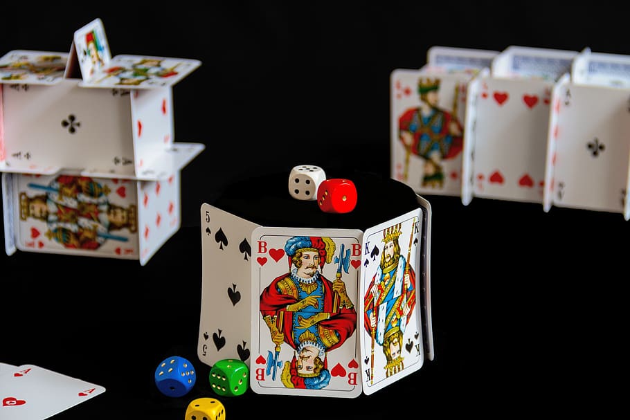 play, pocker, pleasure, luck, cards, gambling, casino, profit, playing cards, cube