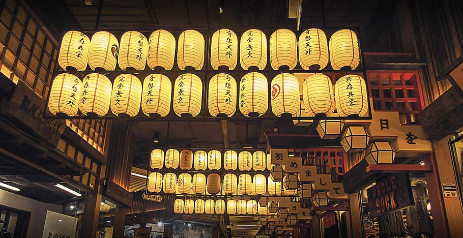 linterna, japonés, japón, cultura, asiático, tradicional, papel, celebración, decoración, luz