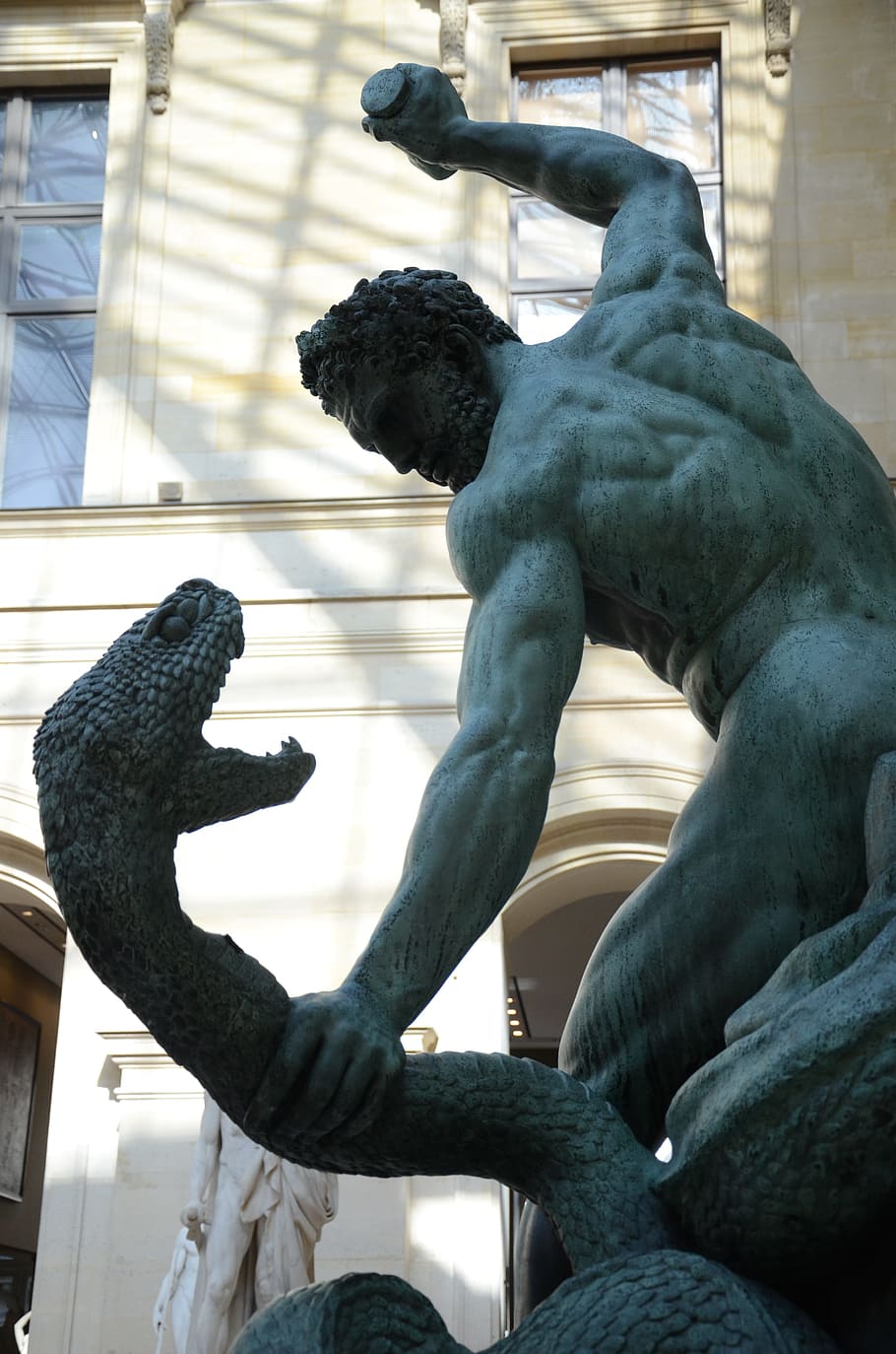 Statue, Louvre, Kill, Snake, Greek, kill the snake, greek god, goddess of the hunt, hunting, sculpture