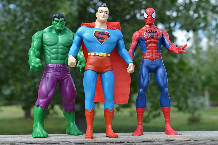 superhéroes, increíble, hulk, superman, spiderman, cómics, héroes, increíble hulk, poderoso, poder