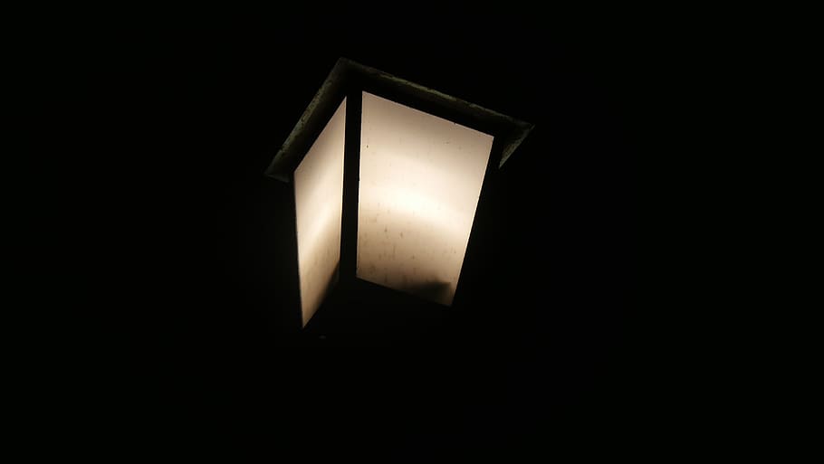 lanterna, luz, lâmpada, inferno, escuro, trevas, evidente, iluminado, lâmpada de rua, luz artificial