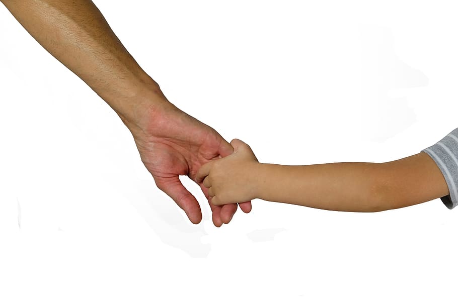 hands, finger, contact, trust, connectedness, detention, child, man, child's hand, man hand