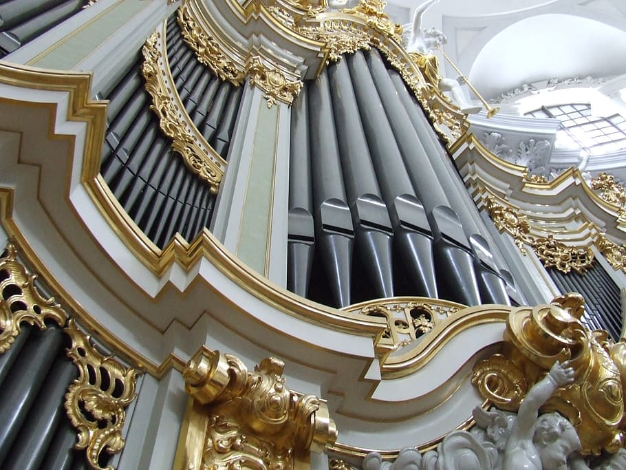 hofkirche, dresden, organ, organ whistle, music, church, architecture, germany, building, saxony