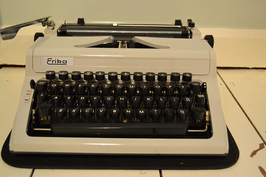typewriter, old school, vintage, old, school, retro, paper, type, writer, letter