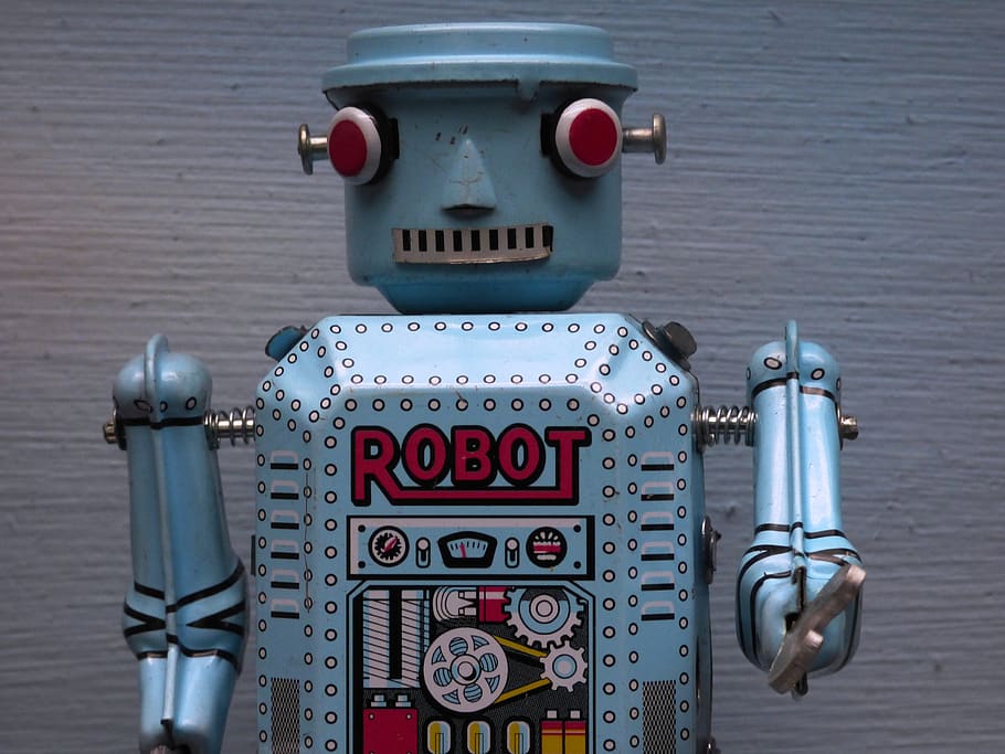 robot, cyborg, teknologi, sains, elektronik, mainan, robotika, teks, merapatkan, logam