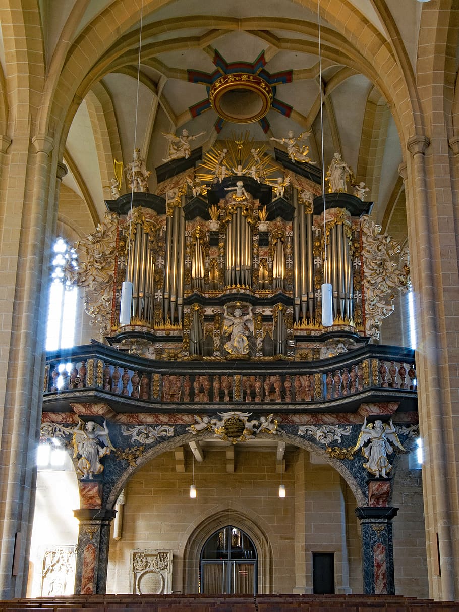 Severikirche, Erfurt, Turingia, Alemania, casco antiguo, lugares de interés, órgano, arte, música, Europa