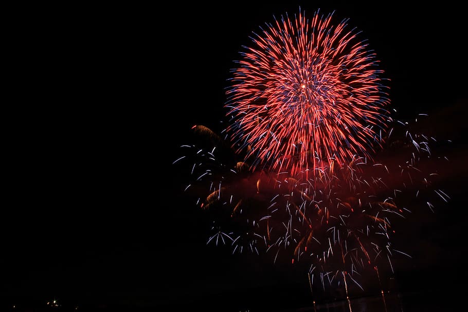 time-lapse photography, fireworks, explosion, night, motion, firework, celebration, event, illuminated, firework display