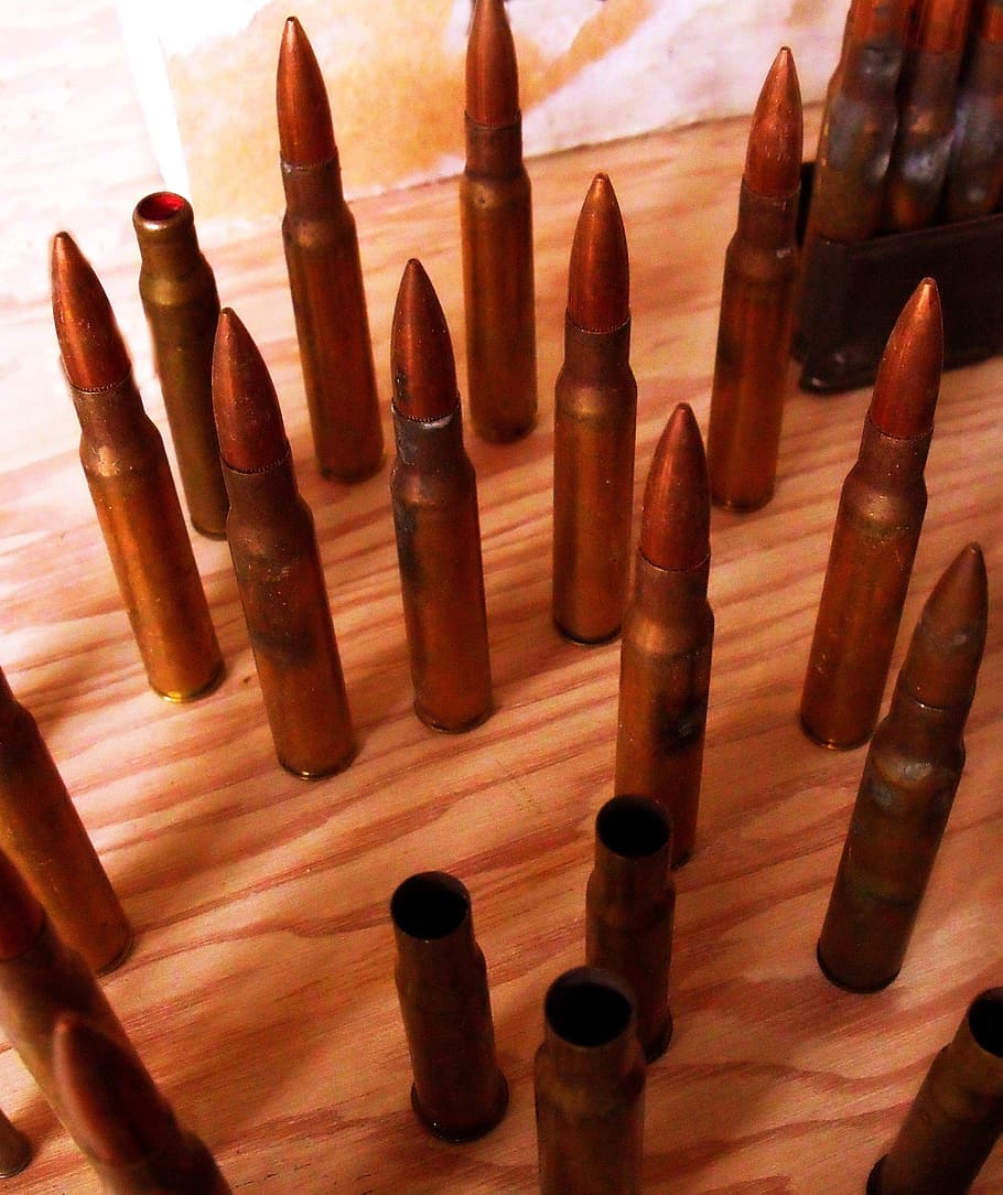 bullets, shells, ammunition, brass, cartridge, ammo, copper, shoot, gun, shooting