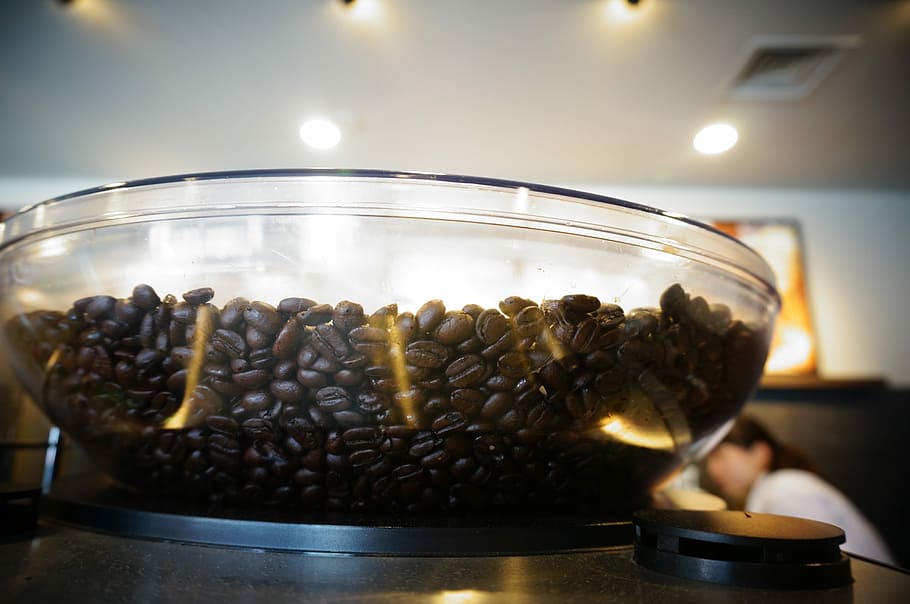 Coffee Beans, Coffee Machine, coffee, food and drink, indoors, preparation, food, gourmet, freshness, kitchen utensil