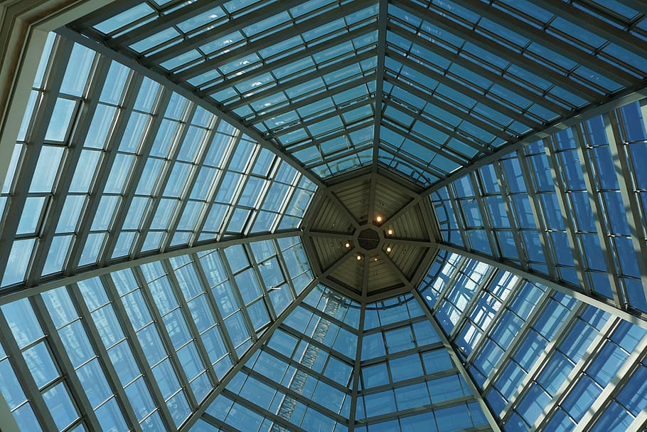 building, canopy, dome, glass, architecture, glass - Material, window, roof, ceiling, modern