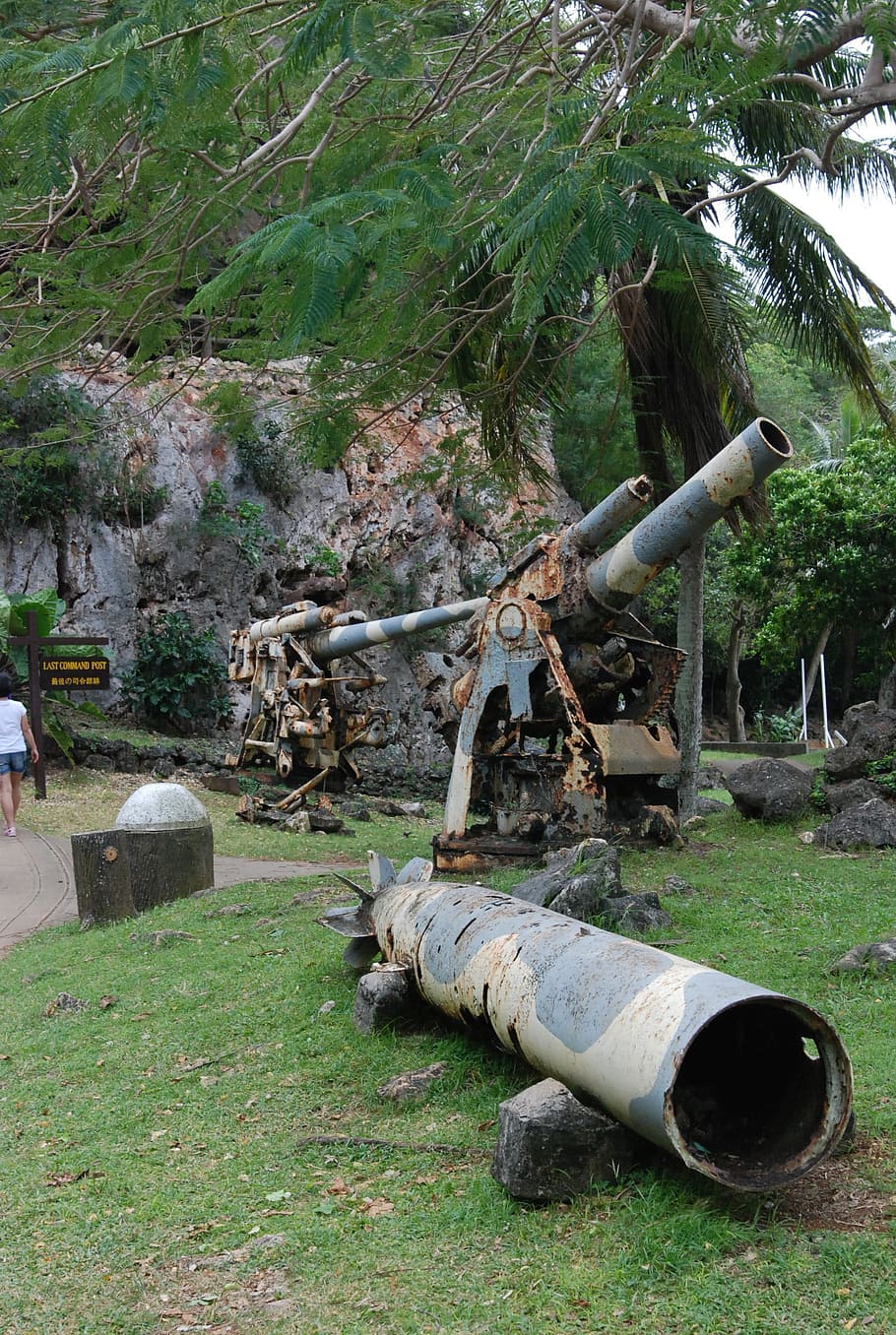 Cannon, Artillery, Rusted, Old, Military, weapon, historical, attraction, display, war