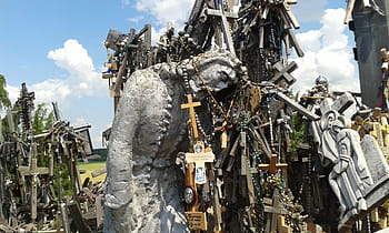christ, crosses, the hill of crosses, afflicted of god, suffering, golgotha, religion, god, stations of the cross, thanks