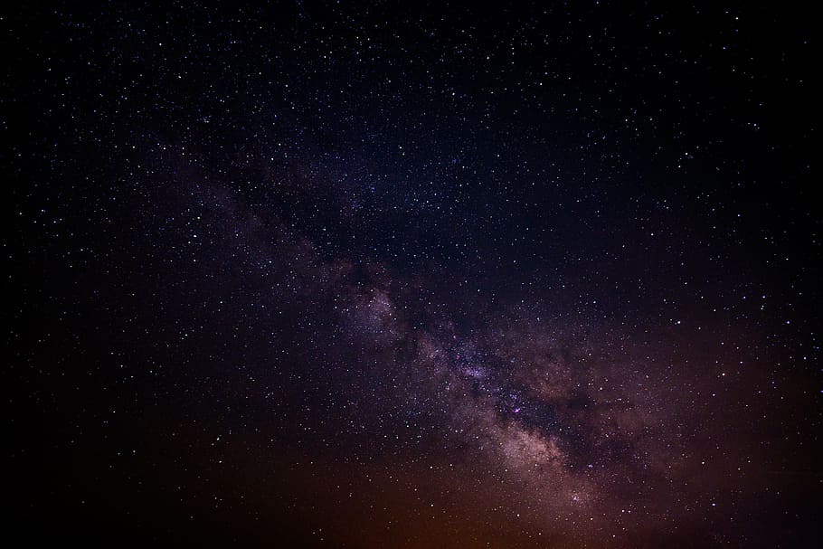 fotografia da vista do céu, cosmos, escuro, galáxia, via láctea, céu, espaço, estrelas, espaço estrela, astronomia
