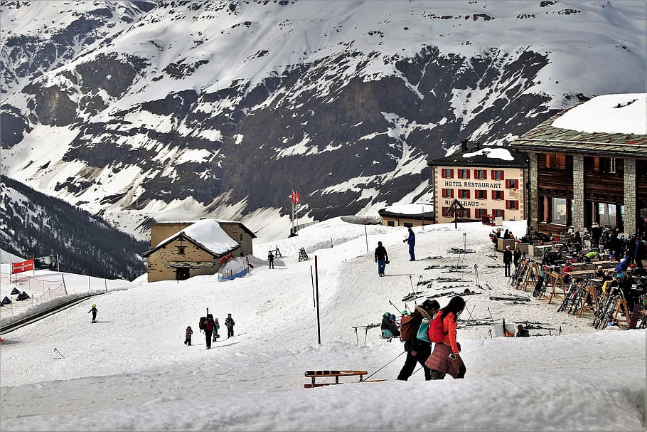 the alps, zermatt, stok, tops, skiing, snow, ski, winter, mountain, treatment