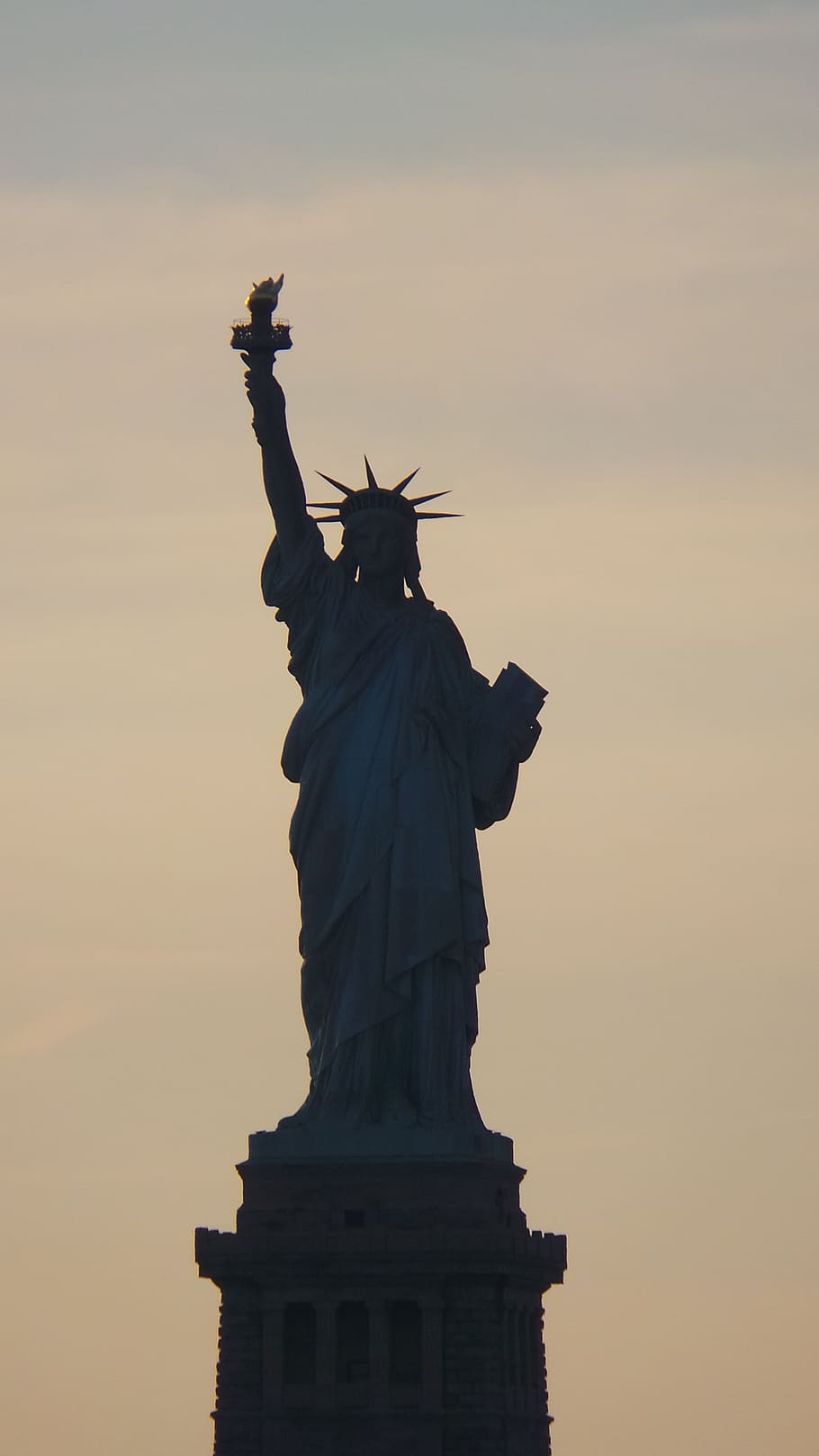 Estatua de la libertad, Libertad, Nueva York, silueta, estatua, monumento, lugar famoso, ciudad de nueva york, isla de la libertad, estados unidos