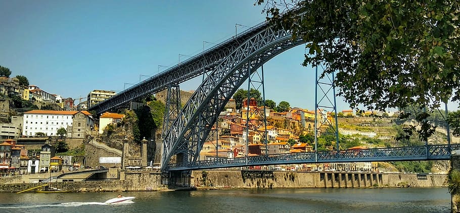 puente, porto, portugal, arquitectura, río, ciudad, viaje, paisaje urbano, puente - Estructura hecha por el hombre, río douro